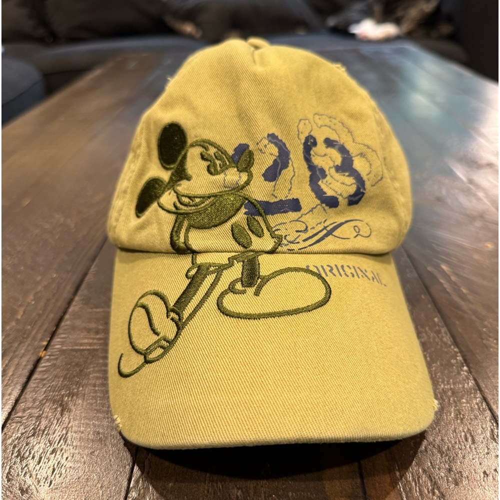 Adult Disney Baseball Cap, Green with Mickey Mouse